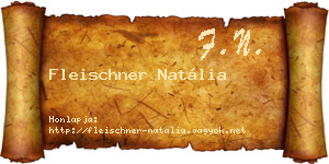 Fleischner Natália névjegykártya